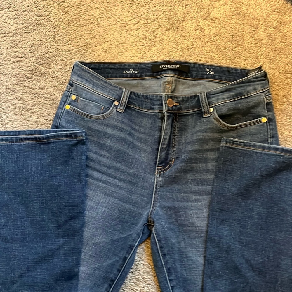 Liverpool boot, cut size 10 jeans